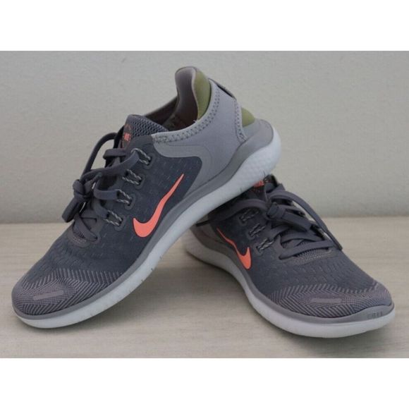 Nike 942837-005 Women's Sz 6 Gunsmoke Gray Free Rn 2018 Running Shoes $100+ - Picture 4 of 8